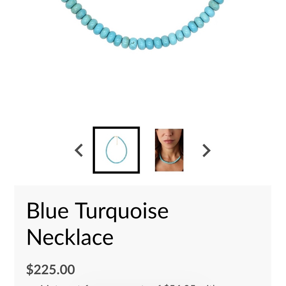 Bombshell Beads Turquoise Beaded Necklace - Picture 6 of 6